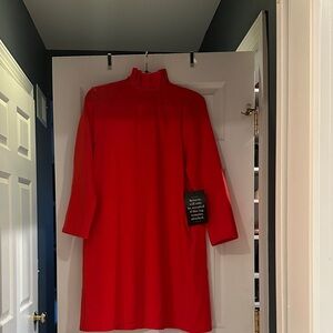 Tuckernuck Vibrant Red Long Sleeve Dress